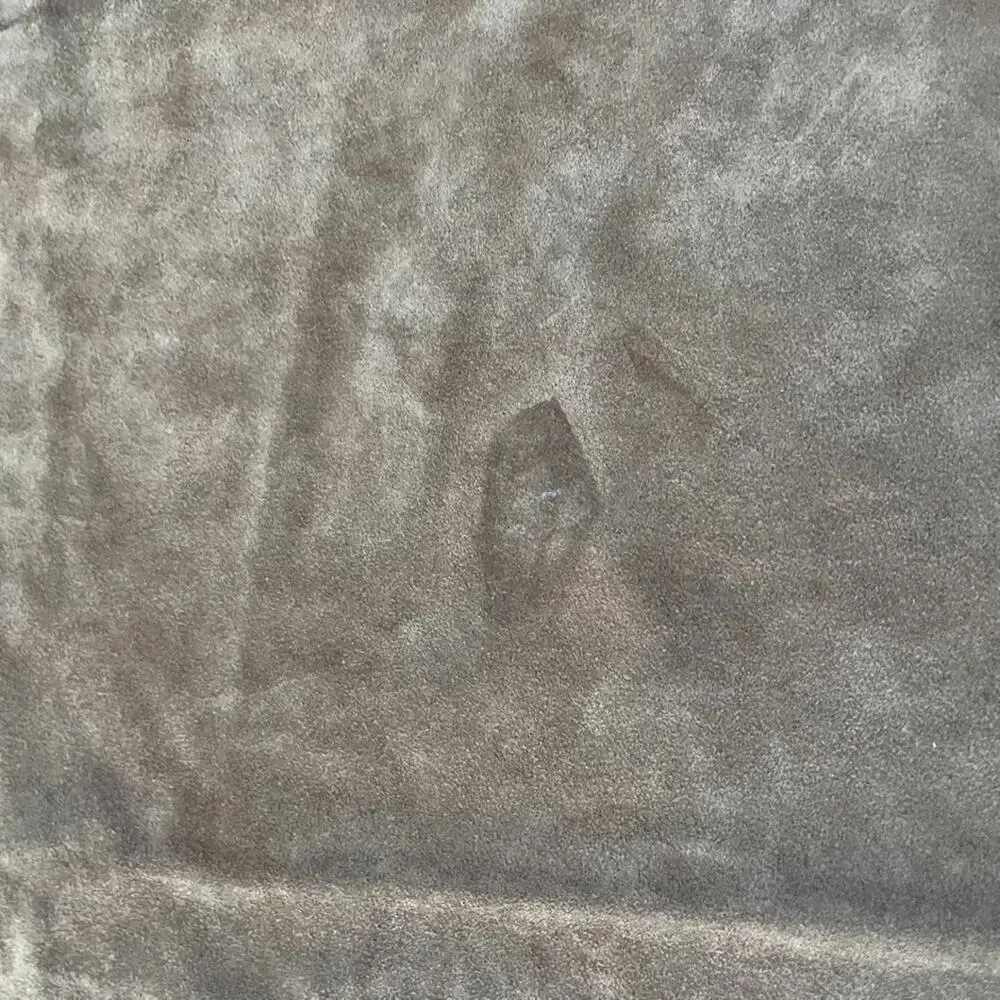 Genuine Cowhide Suede Leather Skin Organic Shape For Crafting or Upholstery